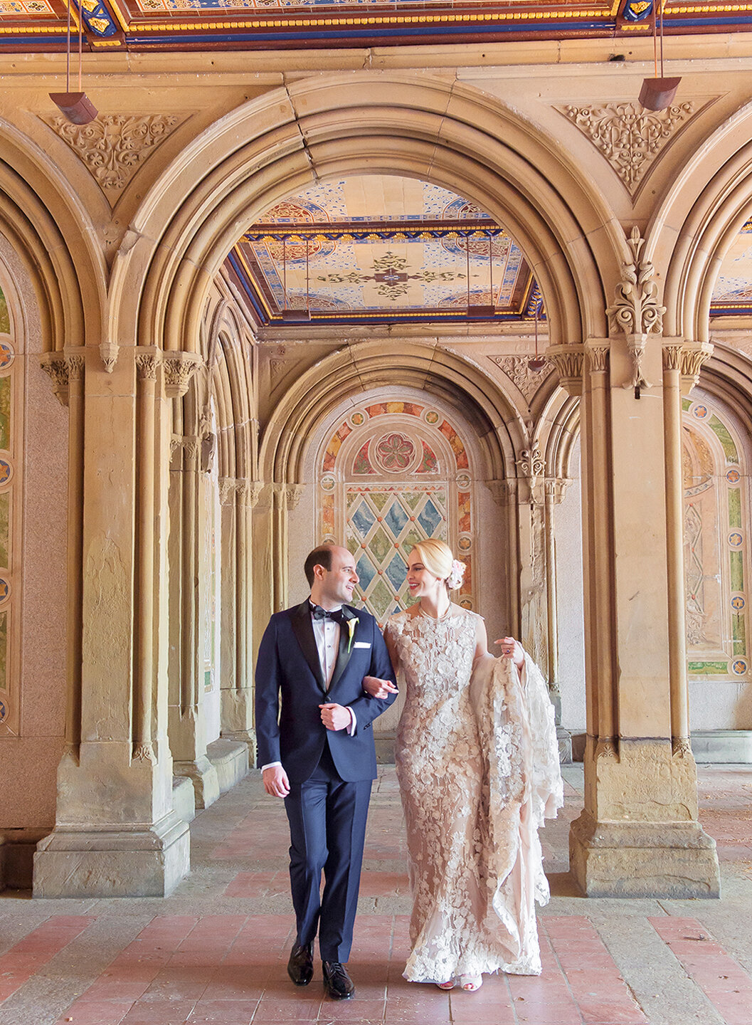 Bethesda Fountain  NY Central Park Wedding Ceremony