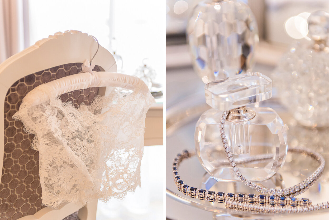The bride's bodice and jewels
