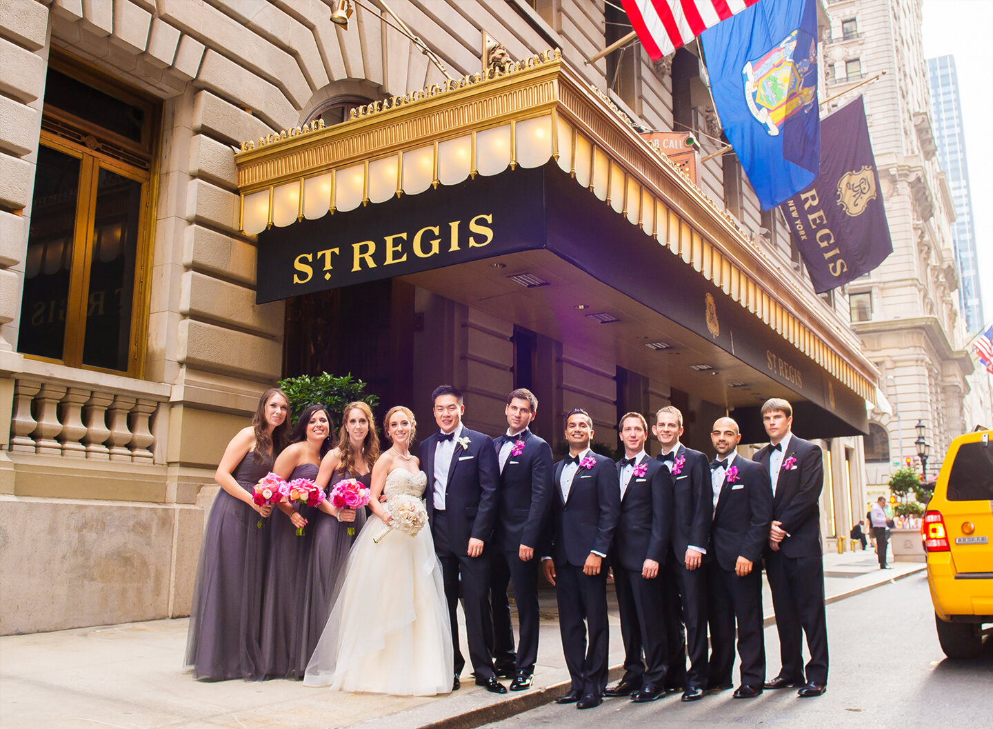Group picture outside St. Regis Hotel