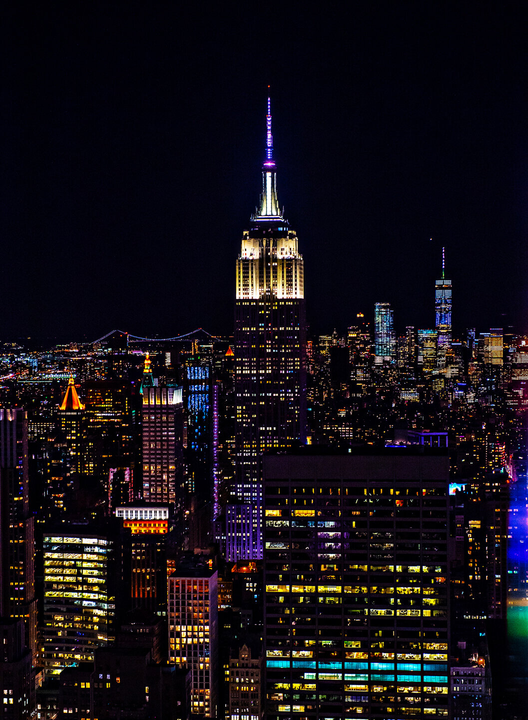 Night Skyline from Rockefeller Center