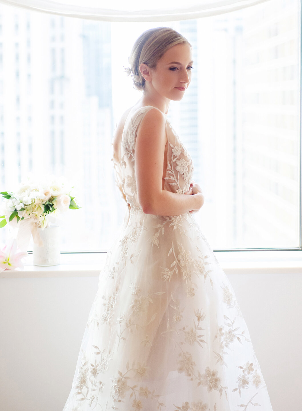 Bride portrait at Lotte Palace Hotel NYC