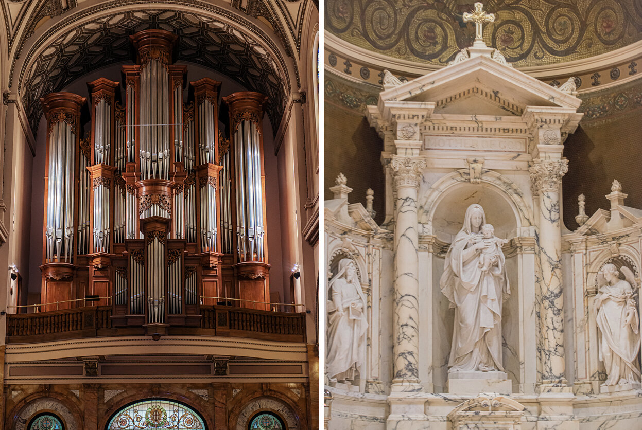 Interiors at St Vincent Ferrer Altar and Organ