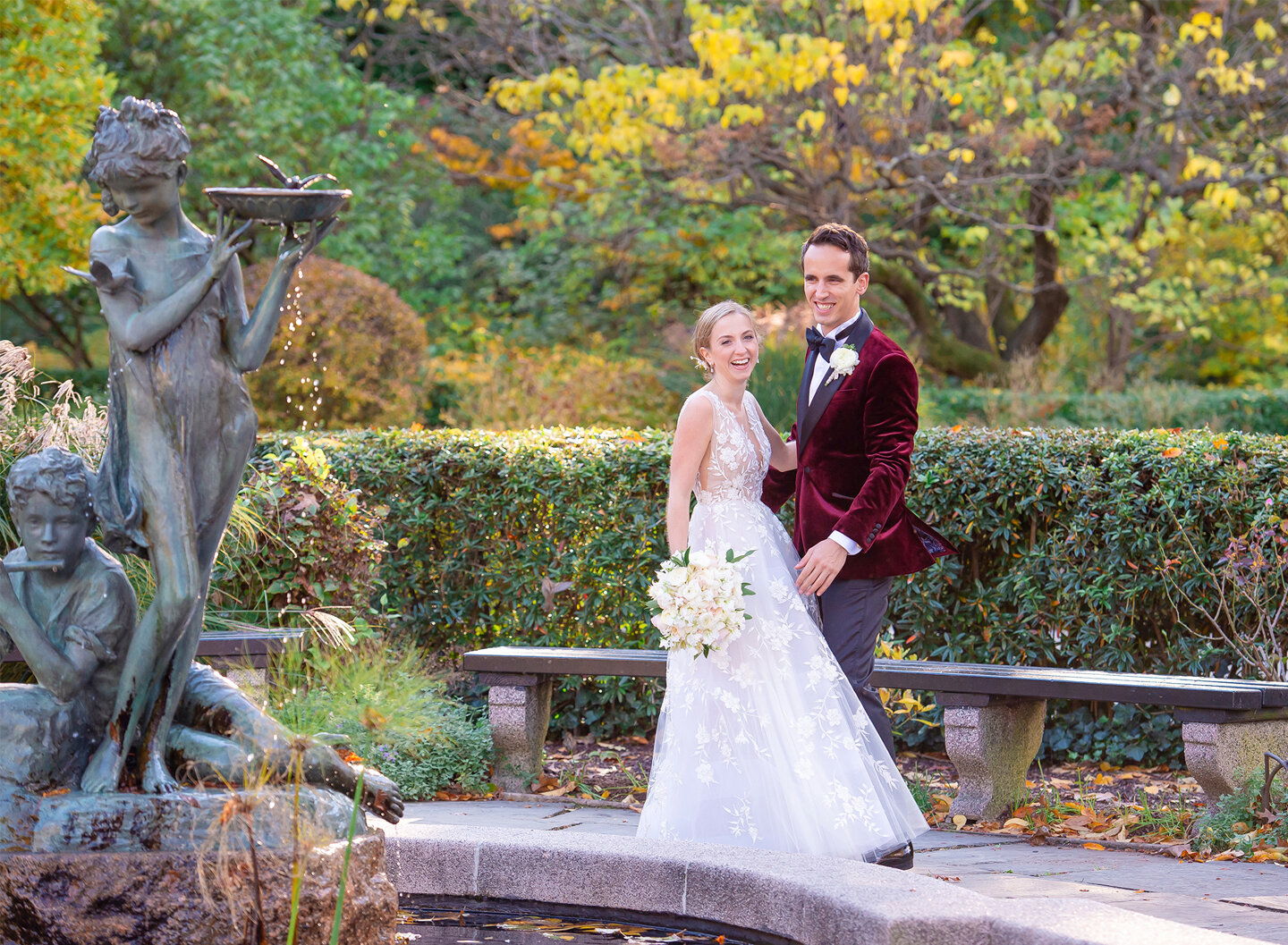 Wedding in Conservatory Garden Central Park